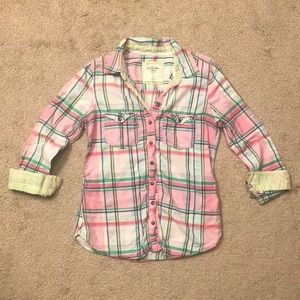 Abercrombie & Fitch Plaid Button Shirt, Size Small